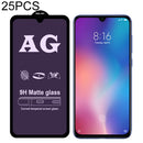 25 PCS AG Matte Anti Blue Light Full Cover Tempered Glass For Xiaomi Redmi Note 7 Pro
