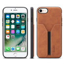 PU + TPU Protective Case with Card Slots for iPhone 7 / 8(Brown)