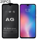 25 PCS AG Matte Frosted Full Cover Tempered Glass For Xiaomi Mi 9