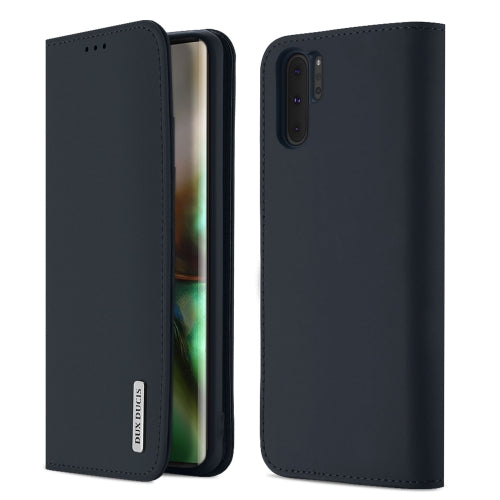 DUX DUCIS Wish Series Horizontal Flip Leather Case with Holder & Card Slots for Galaxy Note 10+(Blue)