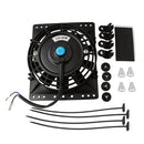 12V 80W 6 inch Car Cooling Fan High-power Modified Tank Fan Cooling Fan Powerful Fan with Mounting Accessorie