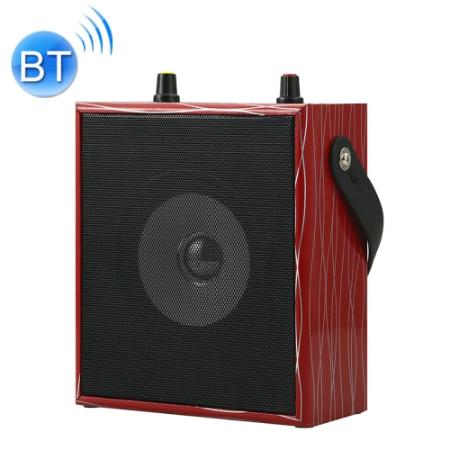 K10 10W Bluetooth 5.0 Portable Handheld Square Dance Bluetooth Speaker(Red)