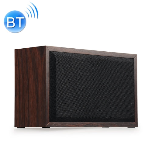 W20 Bluetooth 4.2 Simple Wooden Bluetooth Speaker(Walnut Texture)