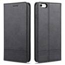 AZNS Magnetic Calf Texture Horizontal Flip Leather Case with Card Slots & Holder & Wallet For iPhone 6 Plus(Black)