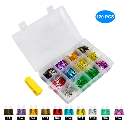 ZH-1094B1 120 PCS 2A-35A Car Fuse Set