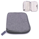 BUBM Portable Travel Watchband Strap Storage Bag Protective Box, Style:Single Layer S(Grey)