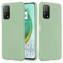 For Xiaomi Mi 10T Pro 5G Pure Color Liquid Silicone Shockproof Full Coverage Case(Green)