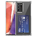 For Samsung Galaxy Note20 Ultra TPU Transparent Protective Case with Card Slots(Transparent)