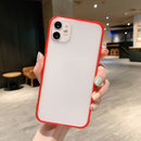 Shockproof Acrylic Protective Case For iPhone 12 Pro(Red)