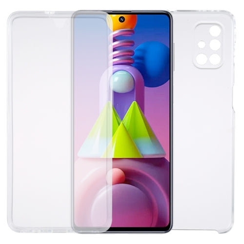 For Samsung Galaxy M51 PC+TPU Ultra-Thin Double-Sided All-Inclusive Transparent Case