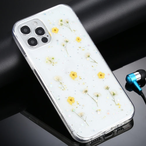 Gypsophila Flowers Pattern TPU Protective Case For iPhone 11 Pro(Yellow)