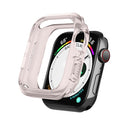 Silicone Frame Protective Case For Apple Watch Series 6 & SE & 5 & 4 44mm(Pink)