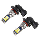 9006 2 PCS DC12-24V / 8.6W Car Double Colors Fog Lights with 24LEDs SMD-3030 & Constant Current, Bag Packaging(White Light + Gold Light)