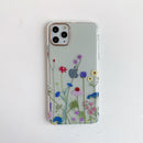 Painted Pattern Dual-side Laminating TPU Protective Case For iPhone 12 mini(Colorful Flowers)