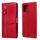 For Samsung Galaxy M31s Fashion Calf Texture Zipper Horizontal Flip Leather Case with Holder & Card Slots & Wallet(Red)
