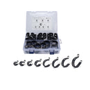 45 PCS Car Rubber Cushion Pipe Clamps 304 Stainless Steel Clamps