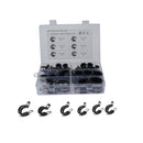 42 PCS Car Rubber Cushion Pipe Clamps 304 Stainless Steel Clamps