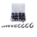 62 PCS Car Rubber Cushion Pipe Clamps 304 Stainless Steel Clamps