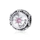 S925 Sterling Silver Twelve Constellation Zircon Beads DIY Bracelet Necklace Accessories, Style:Gemini