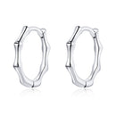 S925 Sterling Silver Fashion Bamboo Joint Women Earrings
