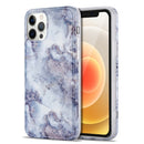 TPU Glossy Marble Pattern IMD Protective Case For iPhone 12 Pro Max(Earthy Grey)