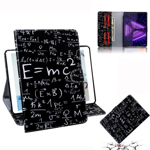 For Lenovo Tab M10 FHD Plus TB-X606 Coloured Drawing Horizontal Flip Leather Case with Holder & Card Slots & Wallet(Formula)