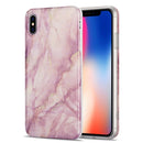 TPU Gilt Marble Pattern Protective Case For iPhone XS Max(Pink)