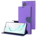 For Galaxy Note 10 MERCURY GOOSPERY FANCY DIARY Horizontal Flip Leather Case with Holder & Card Slots & Wallet(Purple)