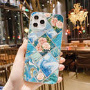 IMD Marble Pattern Shockproof TPU Protective Case For iPhone 12 / 12 Pro(A8)