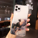 IMD Dreamy Watercolor Pattern Shockproof TPU Protective Case For iPhone 11 Pro(C8)