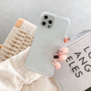Shockproof Acrylic Protective Case For iPhone 12 Pro Max(White)