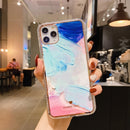 IMD Watercolor Rendering Pattern Shockproof TPU Protective Case For iPhone 12 mini(D8)