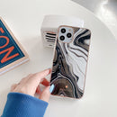 IMD Stars River Marble Pattern Shockproof TPU Protective Case For iPhone 12 / 12 Pro(B8)
