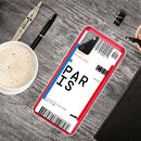 For Samsung Galaxy A02s Boarding Pass Series TPU Phone Protective Case(Paris)