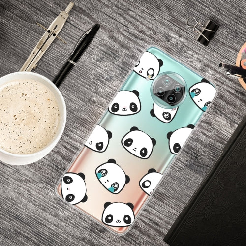 For Xiaomi Mi 10T Lite 5G Shockproof Painted Transparent TPU Protective Case(Emoji Bear)