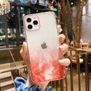IMD Straight Edge Dreamy Watercolor Pattern Shockproof TPU Protective Case For iPhone 12 mini(A6)
