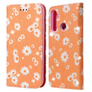 For OPPO Realme 5 & C3 Glittering Daisy Magnetic Horizontal Flip Leather Case with Holder & Card Slots & Photo Frame(Orange)