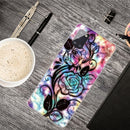 For Samsung Galaxy A31 Shockproof Painted Transparent TPU Protective Case(Starry Rose)