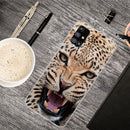 For Samsung Galaxy M51 Shockproof Painted Transparent TPU Protective Case(Jaguar)