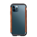 R-JUST Metal + Wood Frame Protective Case For iPhone 12 Pro Max