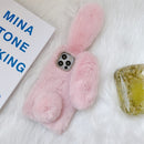 Plush Rabbit Soft TPU Protective Case For iPhone 11 Pro Max(Pink)