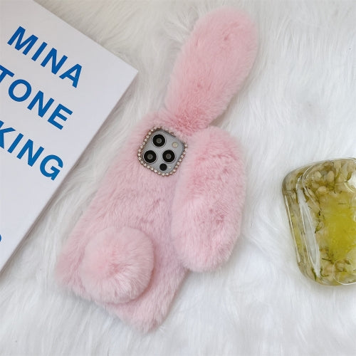 Plush Rabbit Soft TPU Protective Case For iPhone 11 Pro Max(Pink)