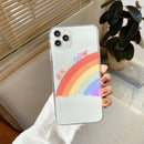 Rainbow TPU Protective Case For iPhone 12(Rainbow)