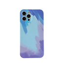 Liquid Silicone Gradient Color Protective Case For iPhone 11 Pro(Blue)