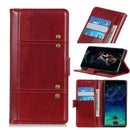 Peas Crazy Horse Texture Horizontal Flip Leather Case with Holder & Card Slots & Wallet For iPhone 12 mini(Red)