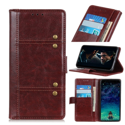 For Huawei Y8s Peas Crazy Horse Texture Horizontal Flip Leather Case with Holder & Card Slots & Wallet(Brown)