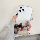 Double-sided Film IMD Shockproof TPU Protective Case For iPhone 12 / 12 Pro(Gold)