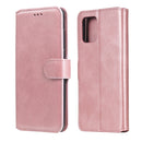 For Samsung Galaxy A42 5G Classic Calf Texture PU + TPU Horizontal Flip Leather Case, with Holder & Card Slots & Wallet(Rose Gold)