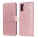 For Samsung Galaxy M31s Classic Calf Texture PU + TPU Horizontal Flip Leather Case, with Holder & Card Slots & Wallet(Rose Gold)