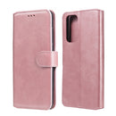 For Xiaomi Mi 10T Pro Classic Calf Texture PU + TPU Horizontal Flip Leather Case, with Holder & Card Slots & Wallet(Rose Gold)